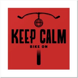 Keep calm bike on Posters and Art